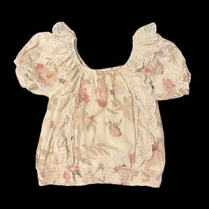 Girls Joyfolie Mia Joy Floral Blouse